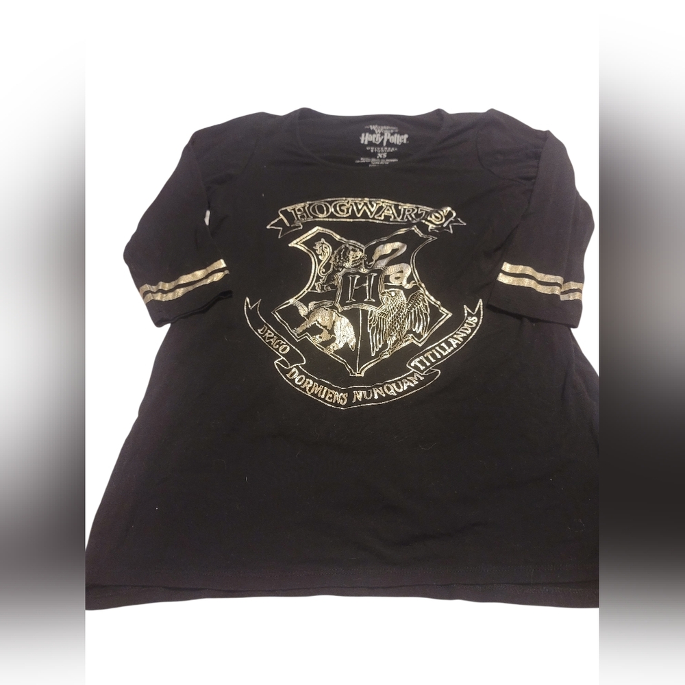 Harry Potter Shirt Womens X-Small Black The Wizarding World Hogwarts Graphic Tee